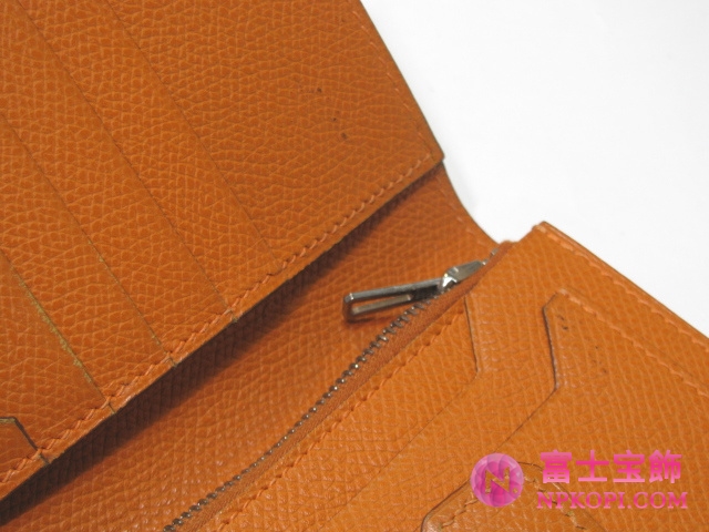 エルメスジュラⅡ二つ折り財布ルージュHERMES328031